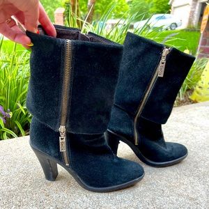 Michael Kors Black Suede boots, size 8.5